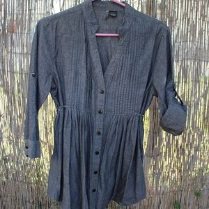 buissness shirt dress